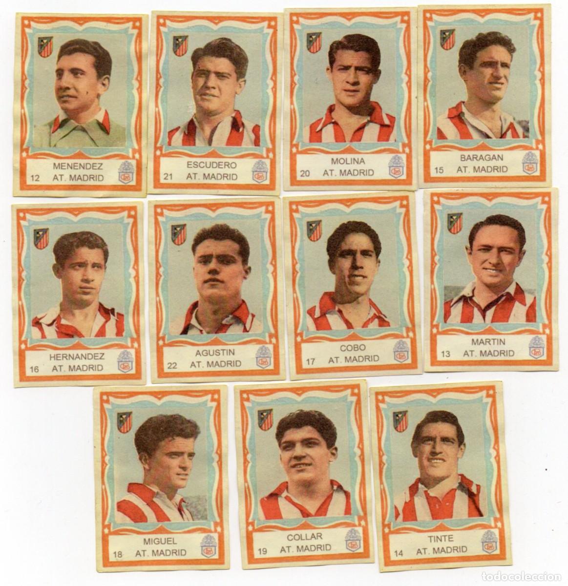 Cromos de F&uacute;tbol: AT, MADRID 1955, DE CHOCOLATES CHOBIL,
