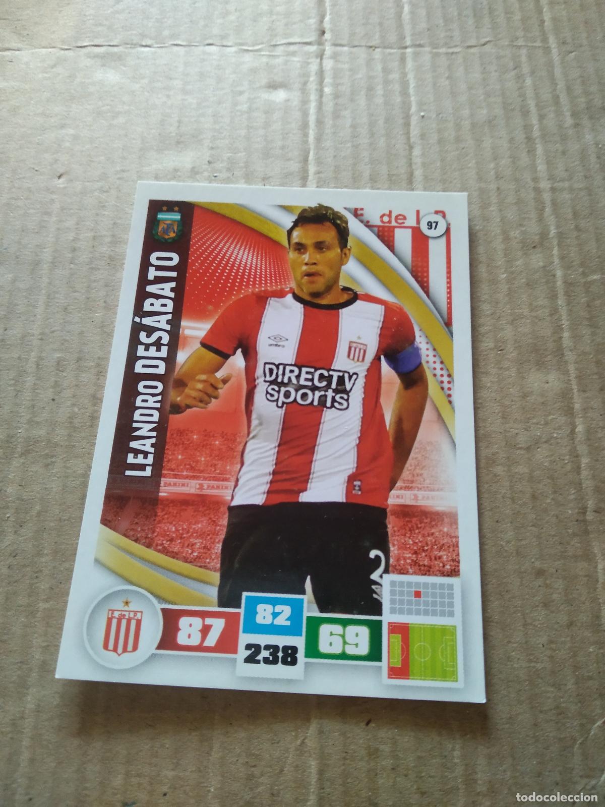 Cartes &agrave; collectionner de Football: 97 LEANDRO DESABATO ESTUDIANTES CROMO FUTBOL ARGENTINO PANINI LIGA ARGENTINA 2017 ADRENALYN