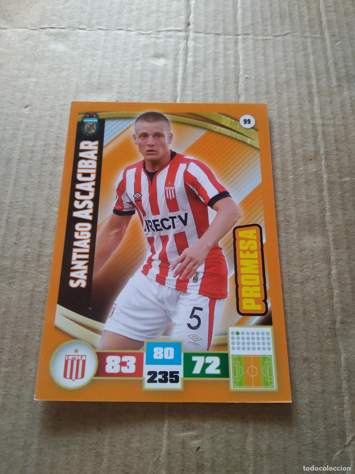 Cromos de f&uacute;tbol: 99 SANTIAGO ASCACIBAR ESTUDIANTES CROMO FUTBOL ARGENTINO PANINI LIGA ARGENTINA 2017 ADRENALYN