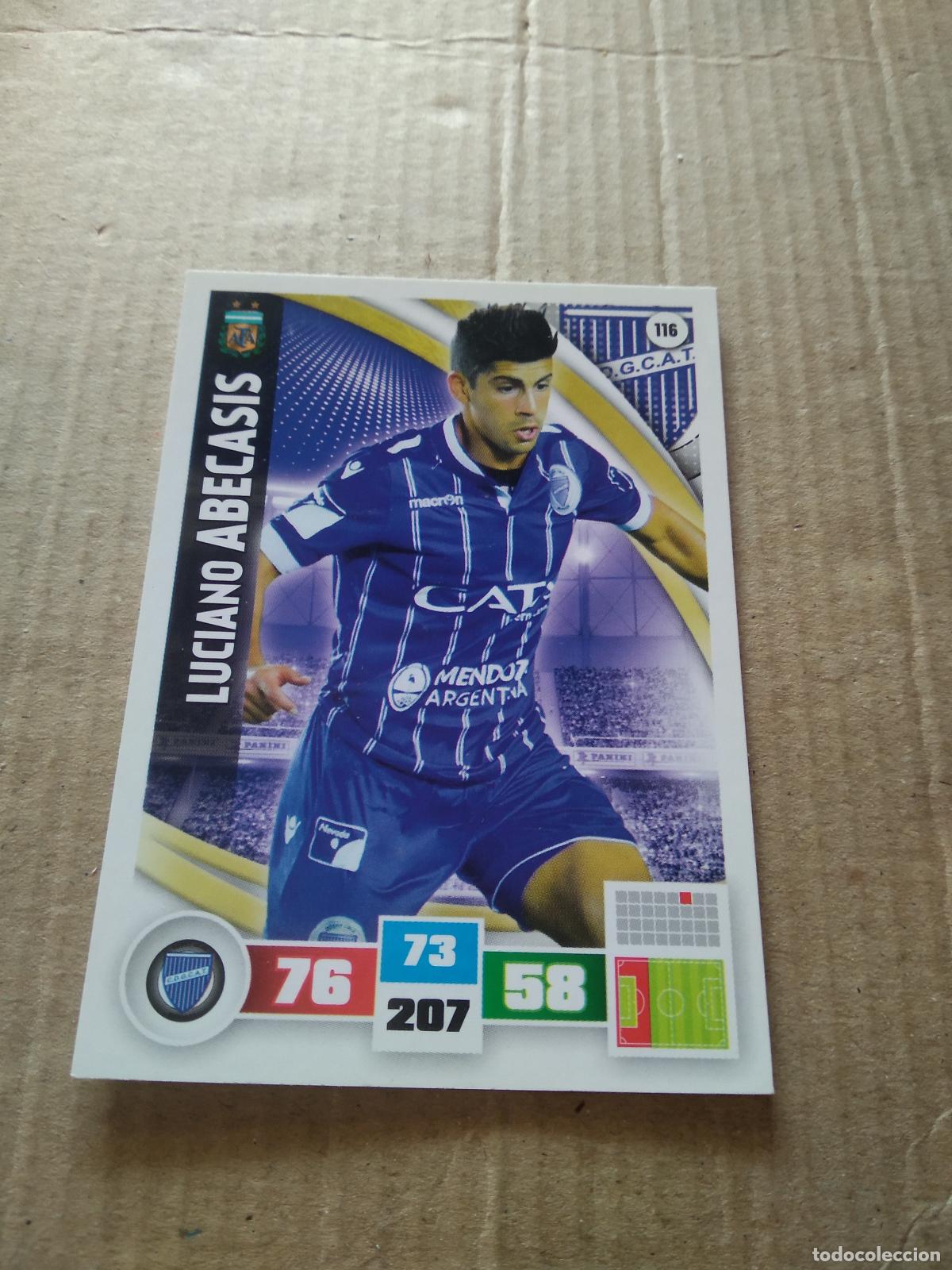 Cartes &agrave; collectionner de Football: 116 LUCIANO ABECASIS GODOY CRUZ CROMO FUTBOL ARGENTINO PANINI LIGA ARGENTINA 2017 ADRENALYN