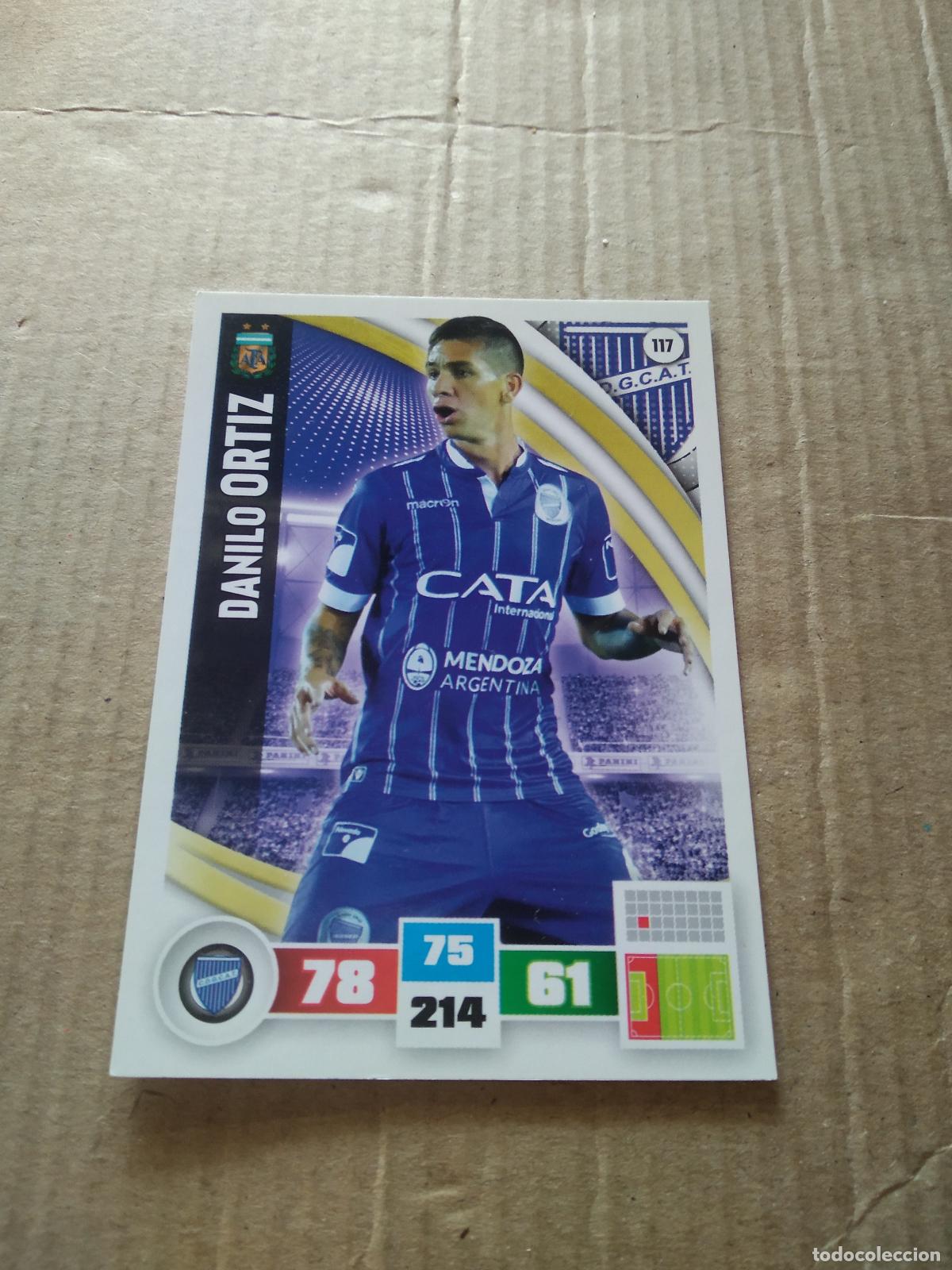 Cartes &agrave; collectionner de Football: 117 DANILO ORTIZ GODOY CRUZ CROMO FUTBOL ARGENTINO PANINI LIGA ARGENTINA 2017 ADRENALYN