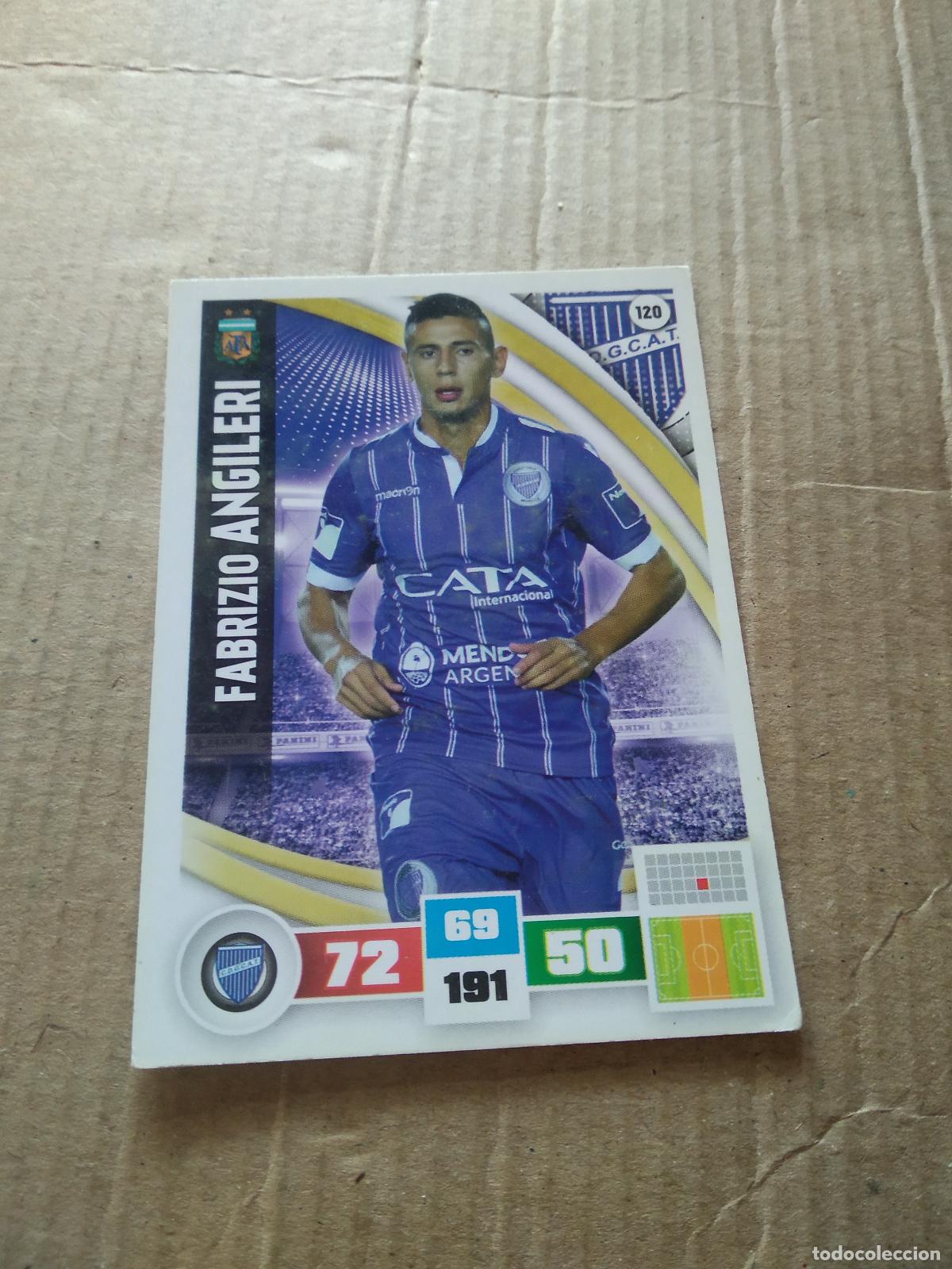 Cartes &agrave; collectionner de Football: 120 FABRIZIO ANGILERI GODOY CRUZ CROMO FUTBOL ARGENTINO PANINI LIGA ARGENTINA 2017 ADRENALYN