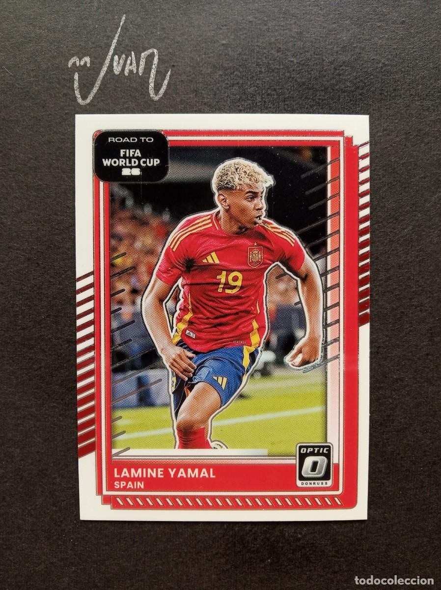 Cartes &agrave; collectionner de Football: 10 PARALELA OPTIC LAMINE YAMAL ESPA&Ntilde;A BARCELONA ⚽ PANINI &reg; DONRUSS ROAD FIFA WORLD CUP 2026 25 26