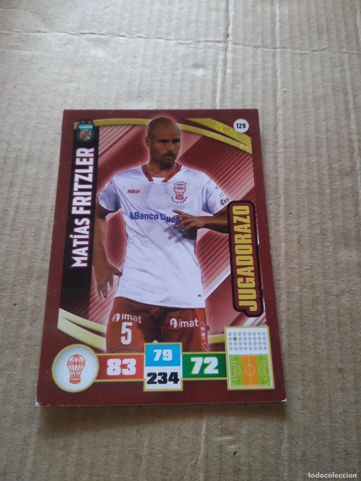 Cartes &agrave; collectionner de Football: 129 MATIAS FRITZLER HURACAN CROMO FUTBOL ARGENTINO PANINI LIGA ARGENTINA 2017 ADRENALYN