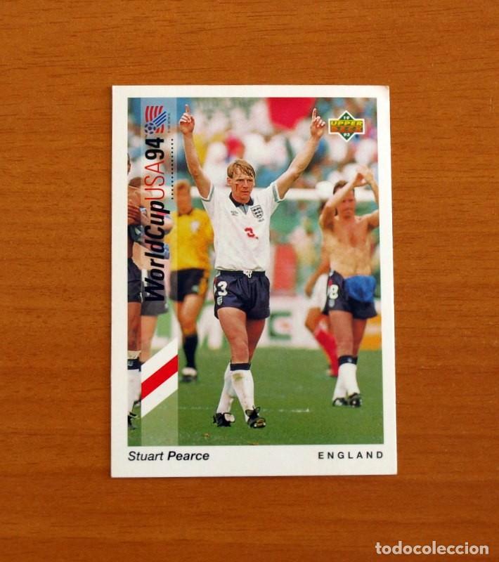 Fu&szlig;ball-Sticker: England-Inglaterra - N&ordm; 77 Stuart Pearce - WorldCup Usa 94-1994 - UPPER DECK 1993