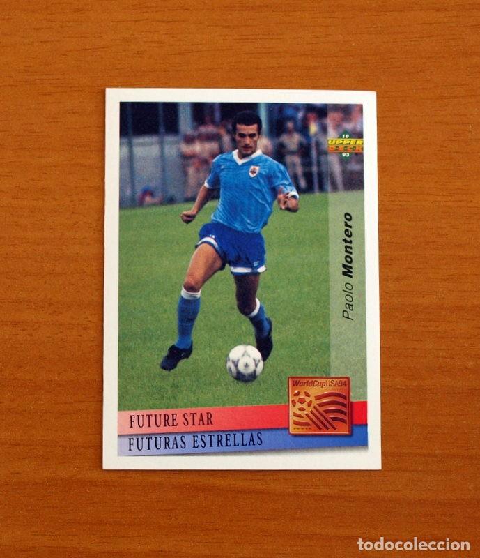 Fu&szlig;ball-Sticker: Uruguay - N&ordm; 140 Paolo Montero -Futuras estrellas - WorldCup Usa 94-1994 - UPPER DECK 1993