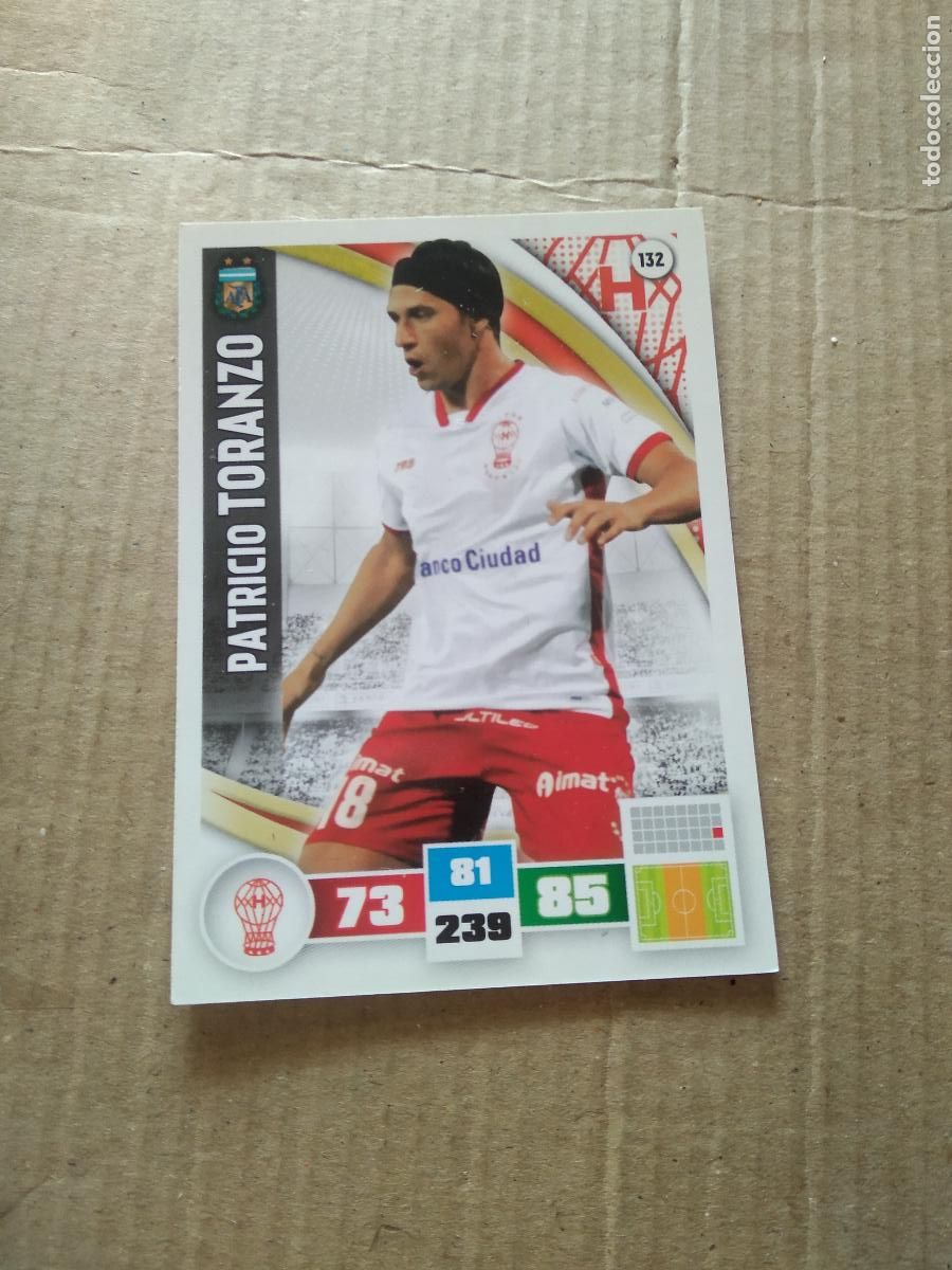 Fu&szlig;ball-Sticker: 132 PATRICIO TORANZO HURACAN CROMO FUTBOL ARGENTINO PANINI LIGA ARGENTINA 2017 ADRENALYN