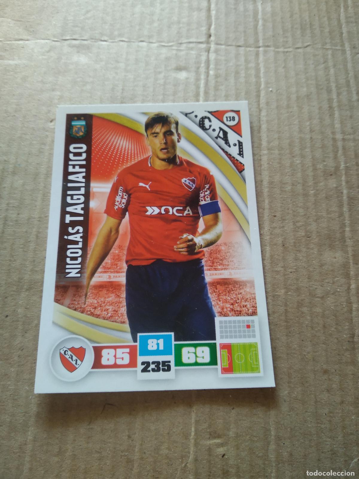 Fu&szlig;ball-Sticker: 138 NICOLAS TAGLIAFICO INDEPENDIENTE CROMO FUTBOL ARGENTINO PANINI LIGA ARGENTINA 2017 ADRENALYN