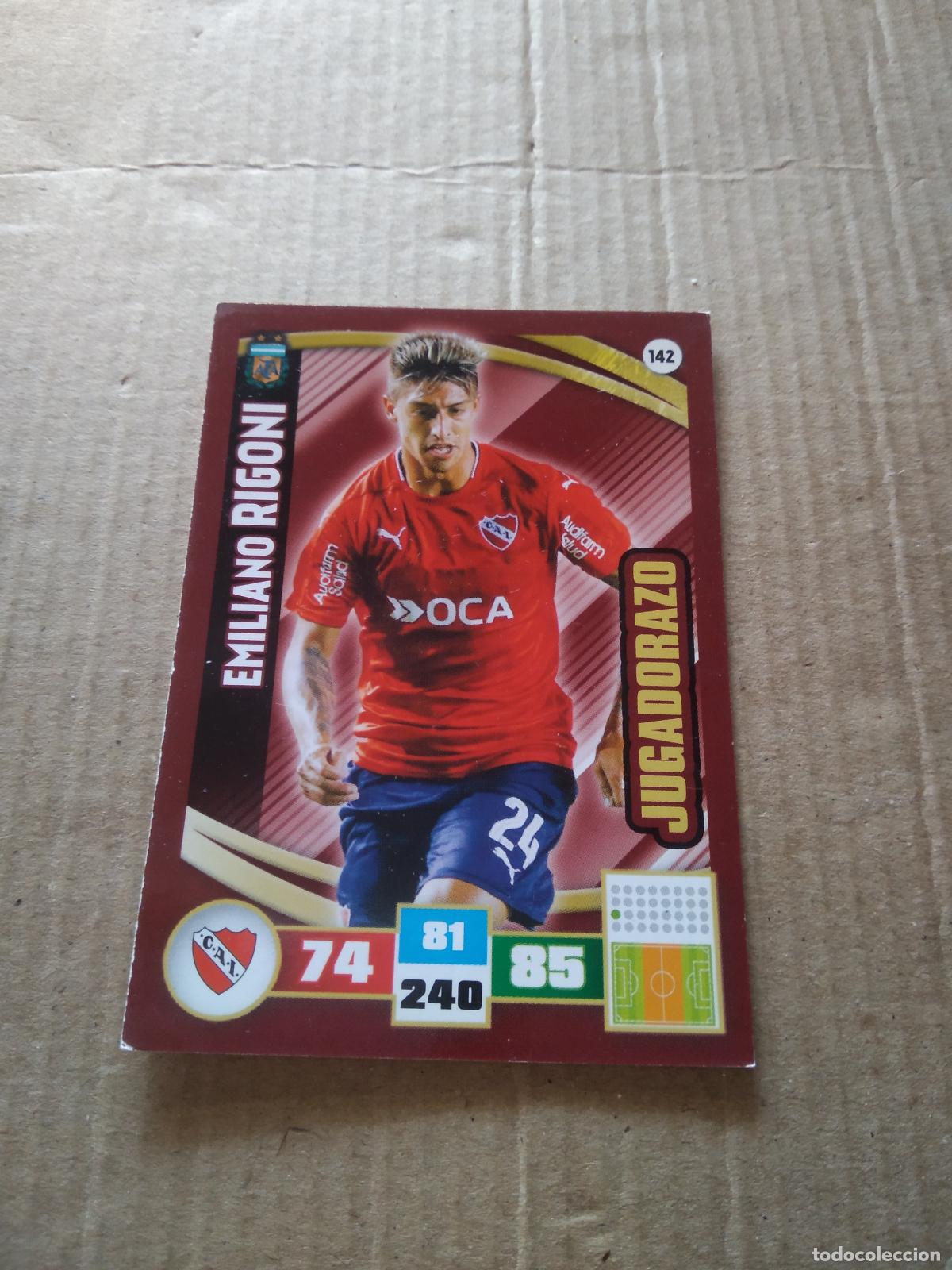 Fu&szlig;ball-Sticker: 142 EMILIANO RIGONI INDEPENDIENTE CROMO FUTBOL ARGENTINO PANINI LIGA ARGENTINA 2017 ADRENALYN