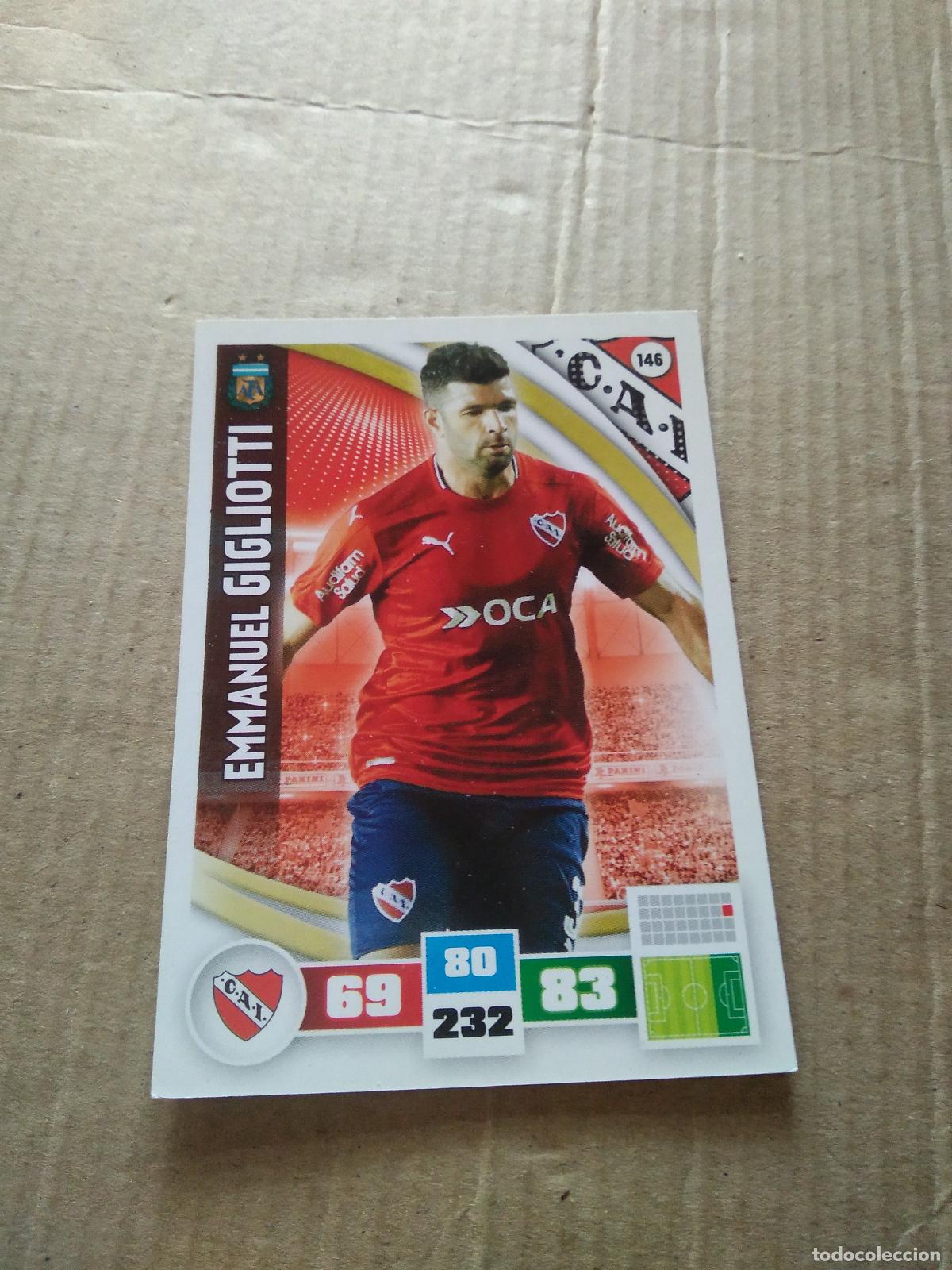 Fu&szlig;ball-Sticker: 146 EMMANUEL GIGLIOTTI INDEPENDIENTE CROMO FUTBOL ARGENTINO PANINI LIGA ARGENTINA 2017 ADRENALYN