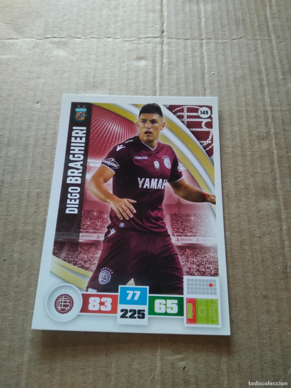 Fu&szlig;ball-Sticker: 149 DIEGO BRAGHIERI LANUS CROMO FUTBOL ARGENTINO PANINI LIGA ARGENTINA 2017 ADRENALYN