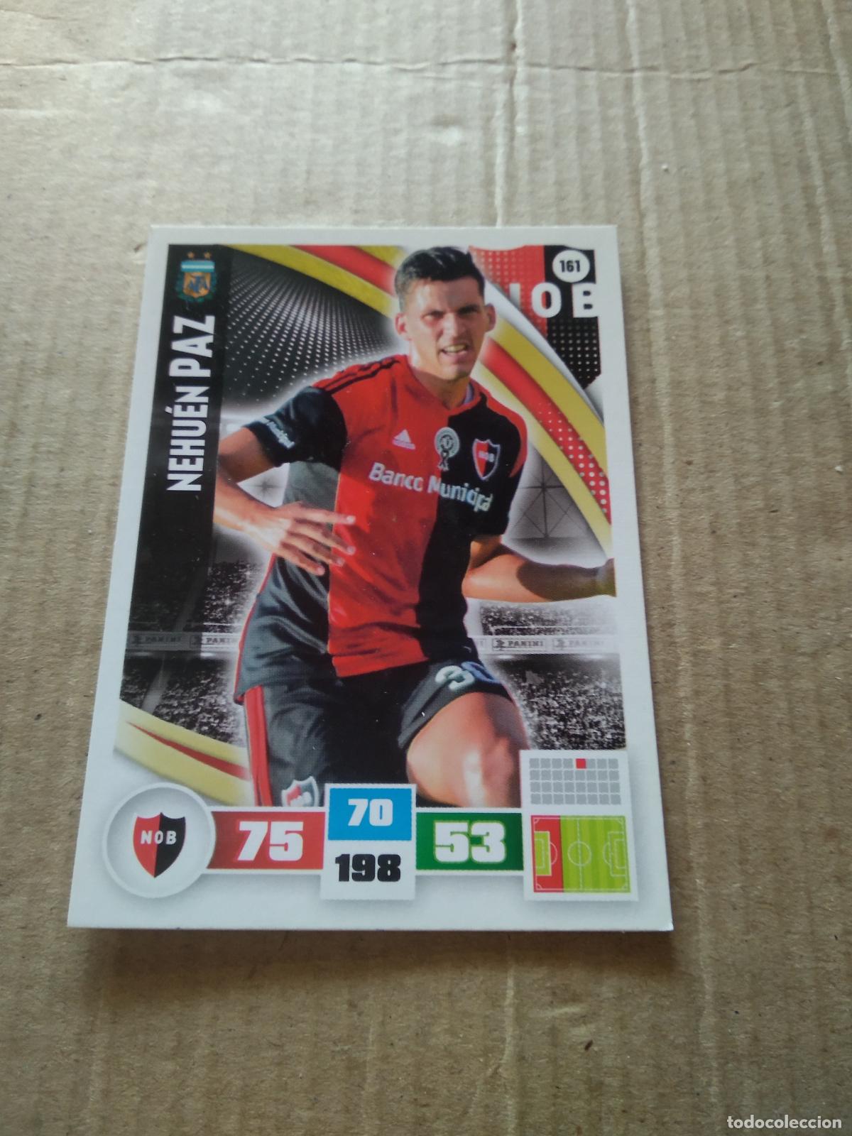 Football Stickers: 161 NEHUEN PAZ NEWELL'S CROMO FUTBOL ARGENTINO PANINI LIGA ARGENTINA 2017 ADRENALYN