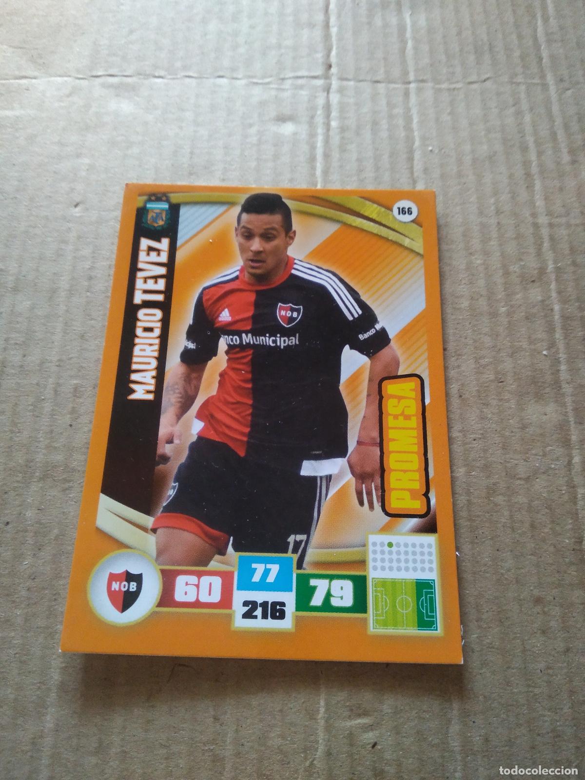 Fu&szlig;ball-Sticker: 166 MAURICIO TEVEZ NEWELL'S CROMO FUTBOL ARGENTINO PANINI LIGA ARGENTINA 2017 ADRENALYN