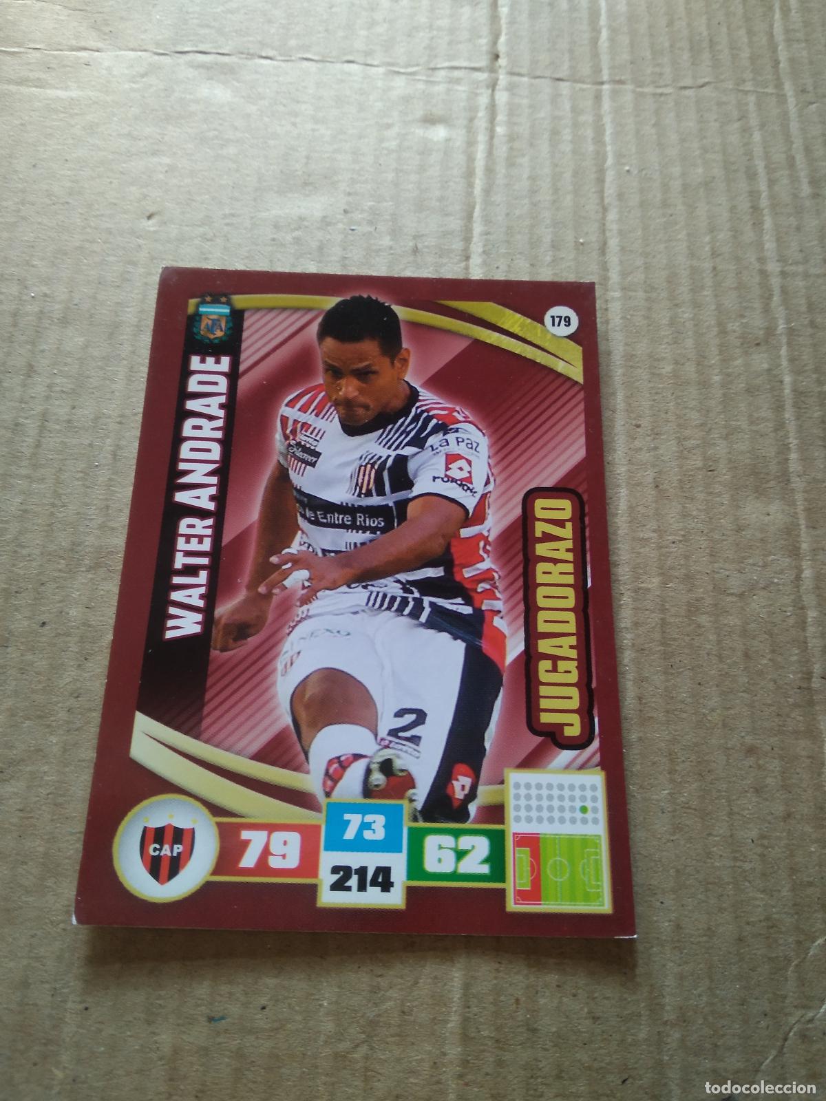 Fu&szlig;ball-Sticker: 179 WALTER ANDRADE PATRONATO CROMO FUTBOL ARGENTINO PANINI LIGA ARGENTINA 2017 ADRENALYN