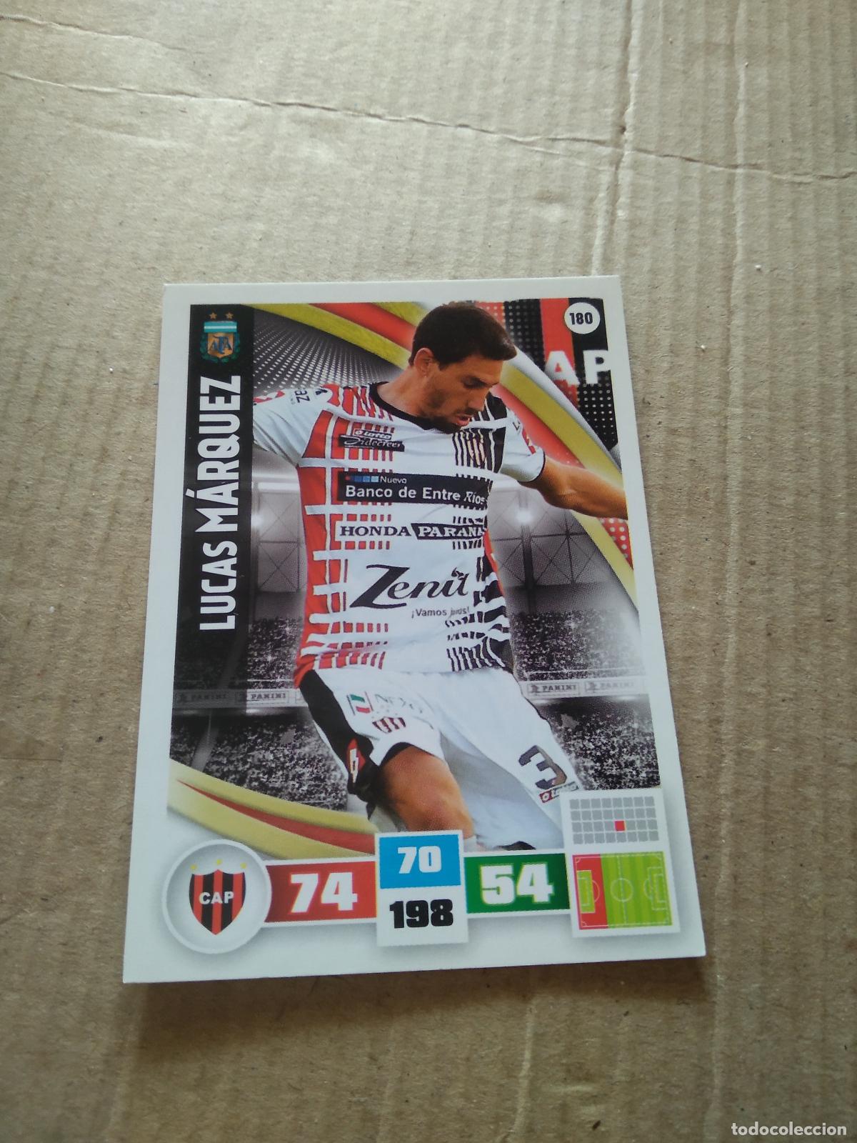 Fu&szlig;ball-Sticker: 180 LUCAS MARQUEZ PATRONATO CROMO FUTBOL ARGENTINO PANINI LIGA ARGENTINA 2017 ADRENALYN