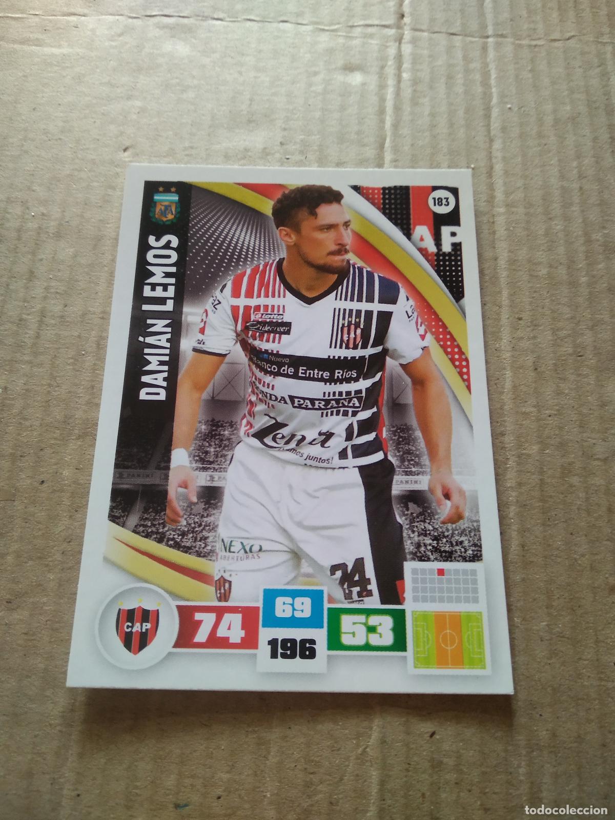 Fu&szlig;ball-Sticker: 183 DAMIAN LEMOS PATRONATO CROMO FUTBOL ARGENTINO PANINI LIGA ARGENTINA 2017 ADRENALYN