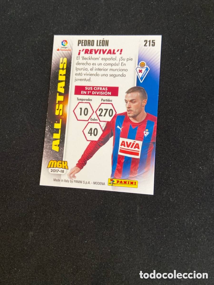 Cromos de f&uacute;tbol: PEDRO LE&Oacute;N 215 (EIBAR) MEGA - Foto 2