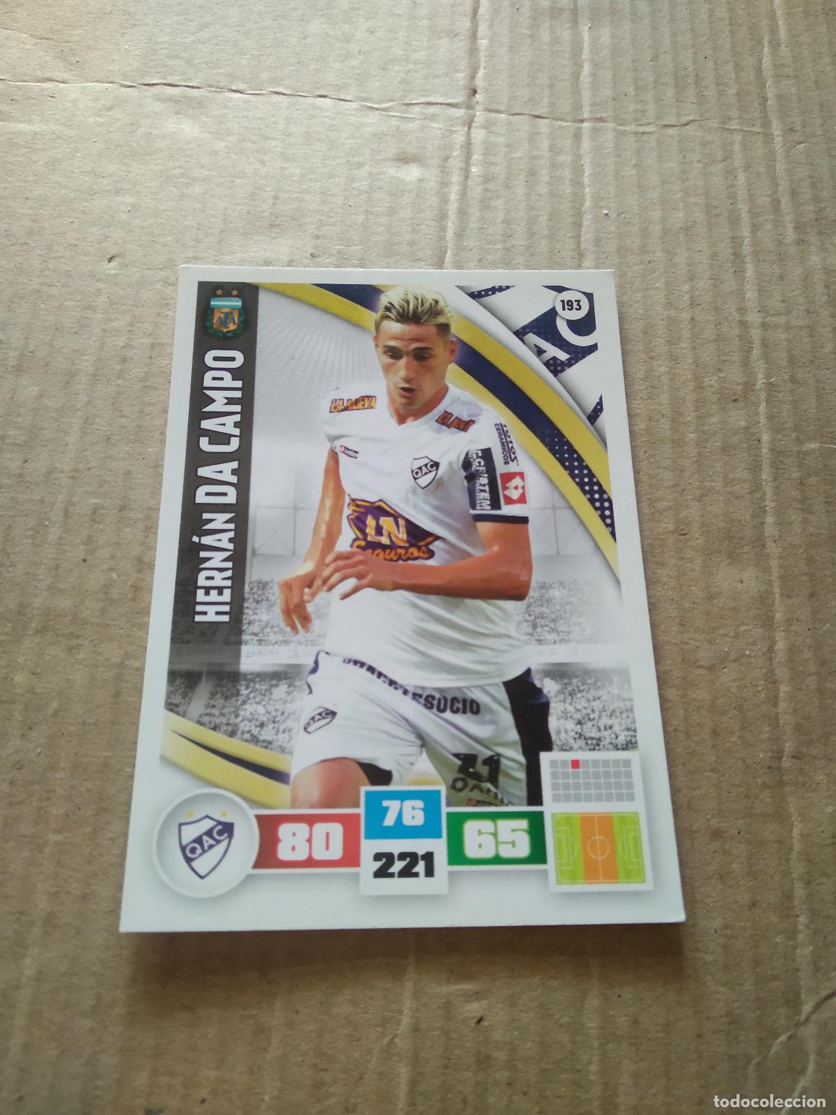 Cromos de F&uacute;tbol: 193 HERNAN DA CAMPO QUILMES CROMO FUTBOL ARGENTINO PANINI LIGA ARGENTINA 2017 ADRENALYN