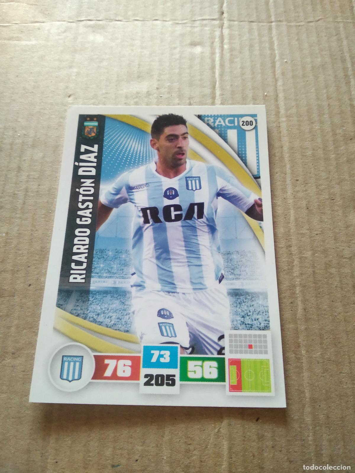 Fu&szlig;ball-Sticker: 200 RICARDO GASTON DIAZ RACING CROMO FUTBOL ARGENTINO PANINI LIGA ARGENTINA 2017 ADRENALYN