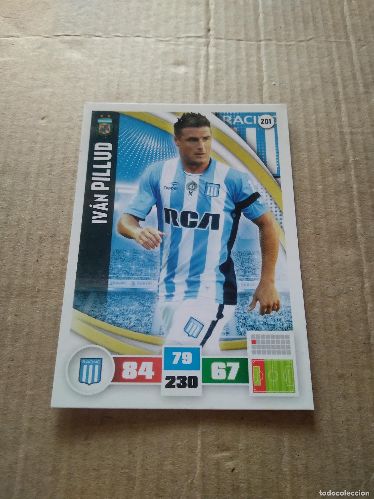 Fu&szlig;ball-Sticker: 201 IVAN PILLUD RACING CROMO FUTBOL ARGENTINO PANINI LIGA ARGENTINA 2017 ADRENALYN