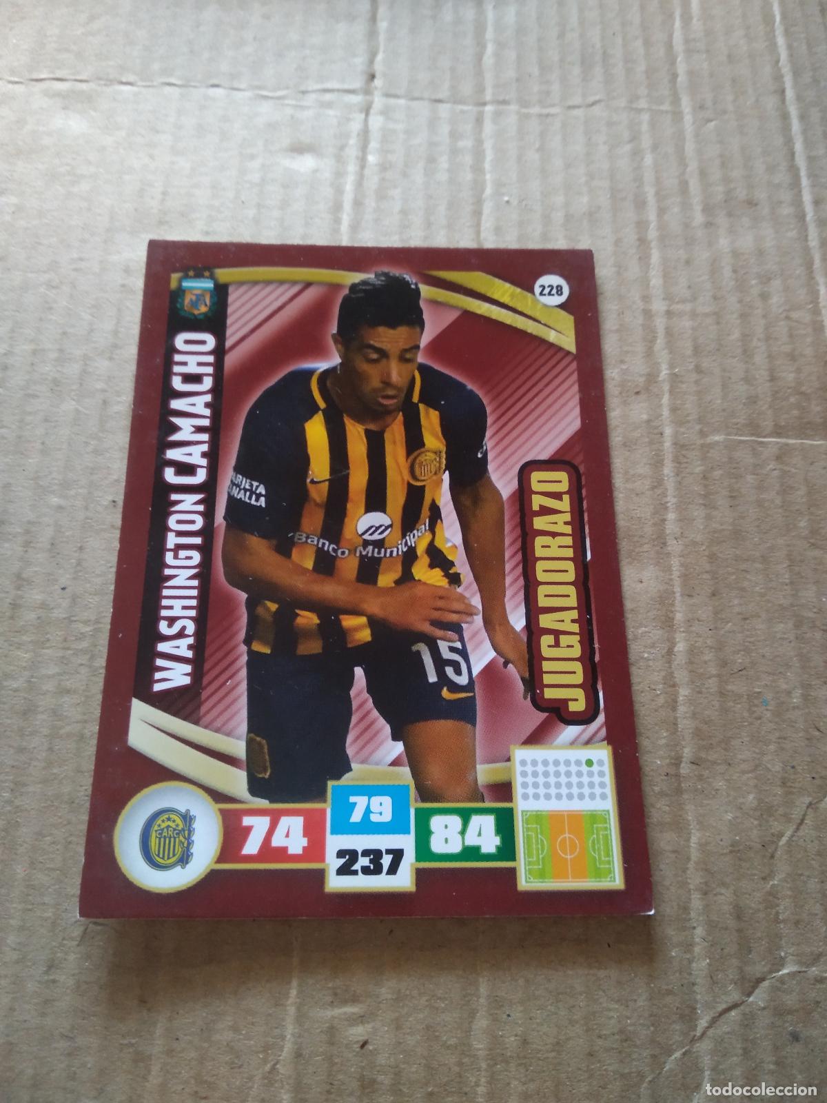 Fu&szlig;ball-Sticker: 228 WASHINGTON CAMACHO ROSARIO CENTRAL CROMO FUTBOL ARGENTINO PANINI LIGA ARGENTINA 2017 ADRENALYN