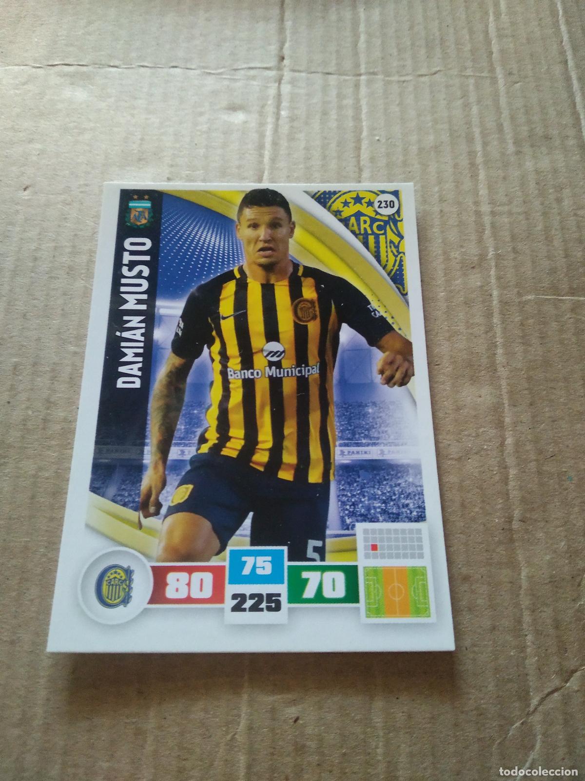 Fu&szlig;ball-Sticker: 230 DAMIAN MUSTO ROSARIO CENTRAL CROMO FUTBOL ARGENTINO PANINI LIGA ARGENTINA 2017 ADRENALYN