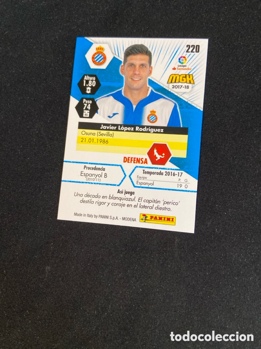 Cromos de f&uacute;tbol: JAVI LOPEZ 220 (ESPANYOL) - Foto 2