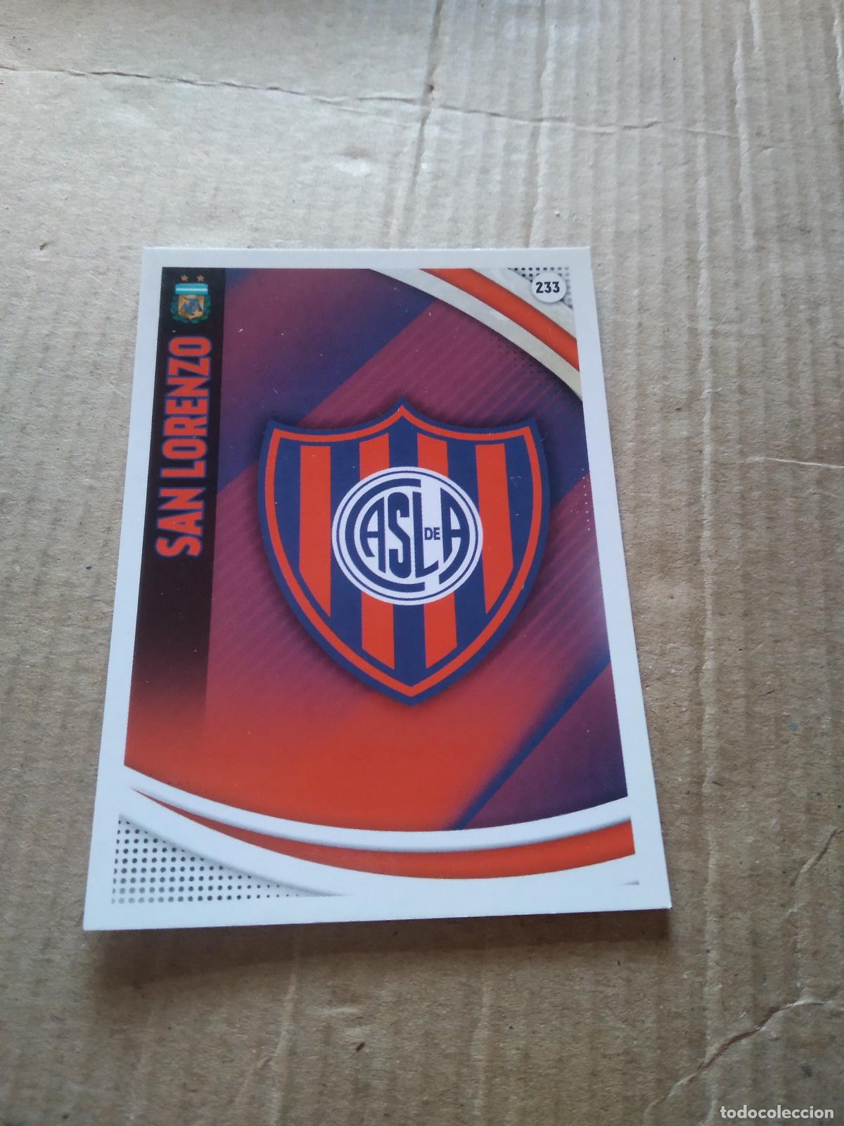 Fu&szlig;ball-Sticker: 233 ESCUDO SAN LORENZO CROMO FUTBOL ARGENTINO PANINI LIGA ARGENTINA 2017 ADRENALYN