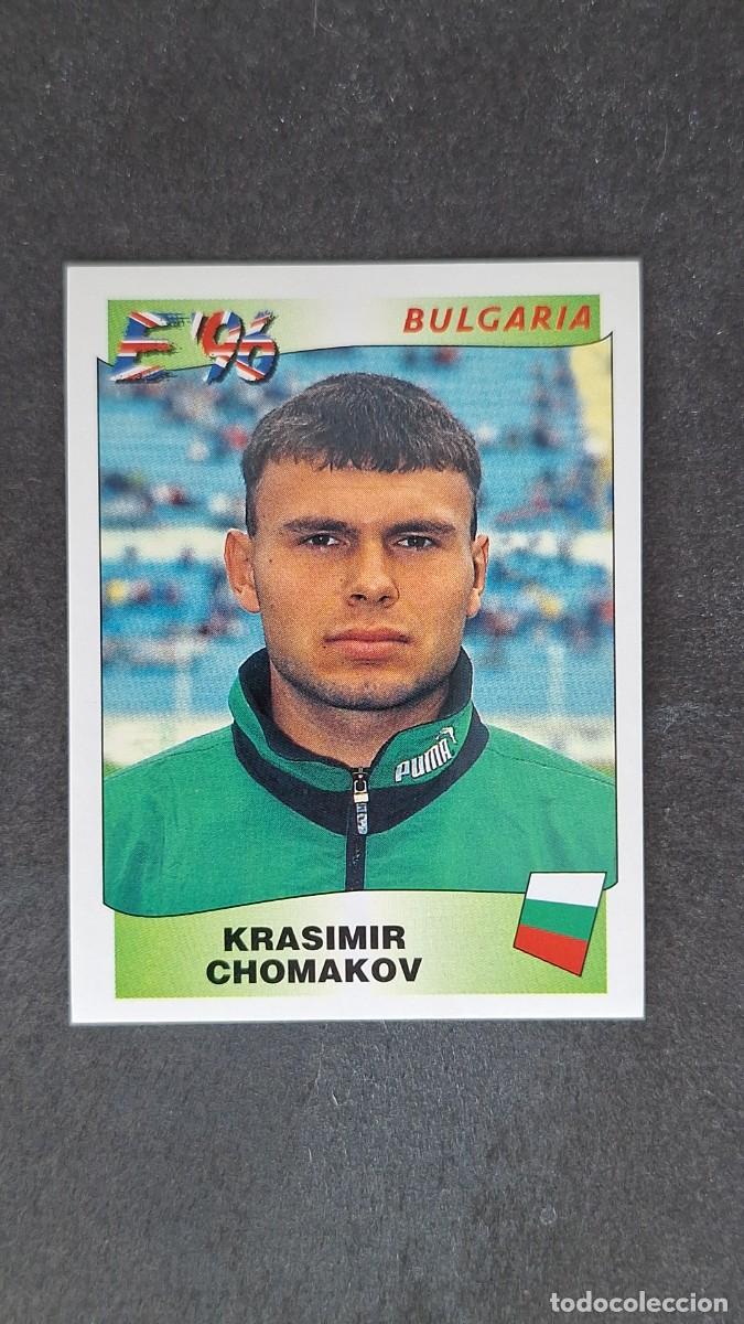 Fu&szlig;ball-Sticker: L2 KRASIMIR CHOMAKOV SELECCION BULGARIA 142 EUROCOPA 1996 EURO 96 PANINI NUNCA PEGADO SIN PEGAR