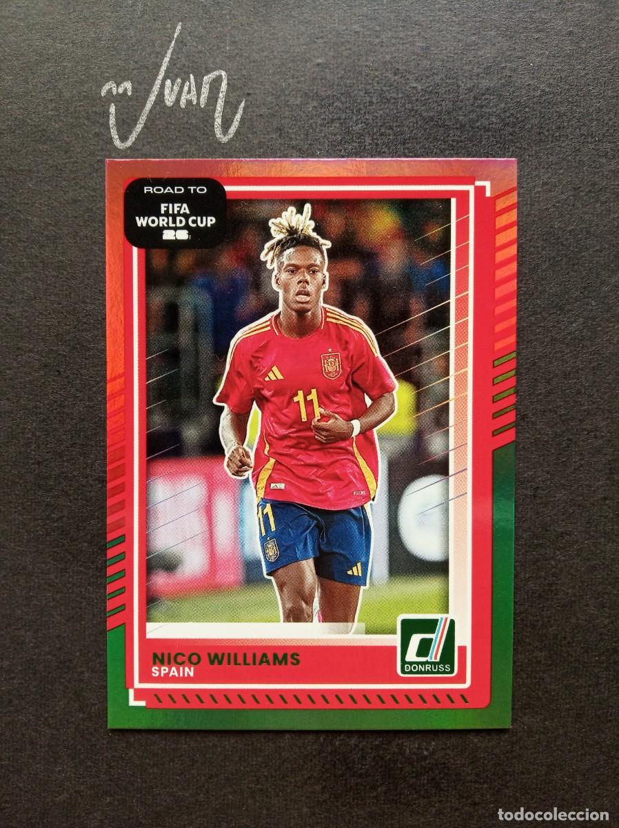 Fu&szlig;ball-Sticker: PARALELA RED & GREEN NICO WILLIAMS ESPA&Ntilde;A ATHLETIC ⚽ PANINI &reg; DONRUSS ROAD FIFA WORLD CUP 2026 25 26