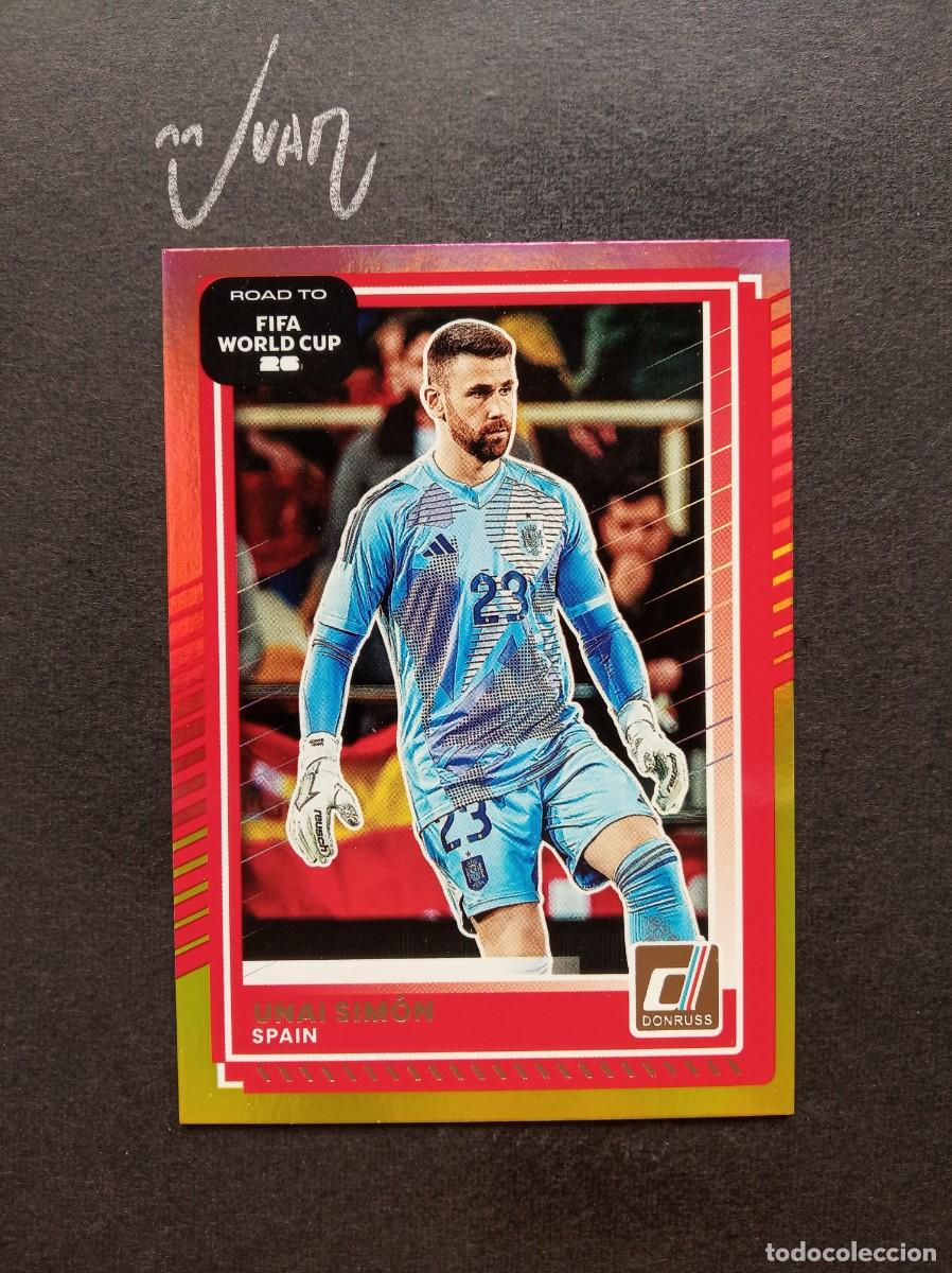 Fu&szlig;ball-Sticker: 19 PARALELA RED & GOLD UNAI SIMON ESPA&Ntilde;A ATHLETIC ⚽ PANINI &reg; DONRUSS ROAD FIFA WORLD CUP 2026 25 26