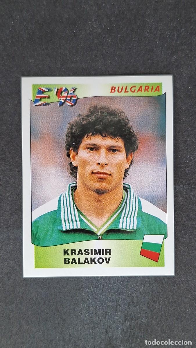 Fu&szlig;ball-Sticker: L2 KRASIMIR BALAKOV SELECCION BULGARIA 147 EUROCOPA 1996 EURO 96 PANINI NUNCA PEGADO SIN PEGAR