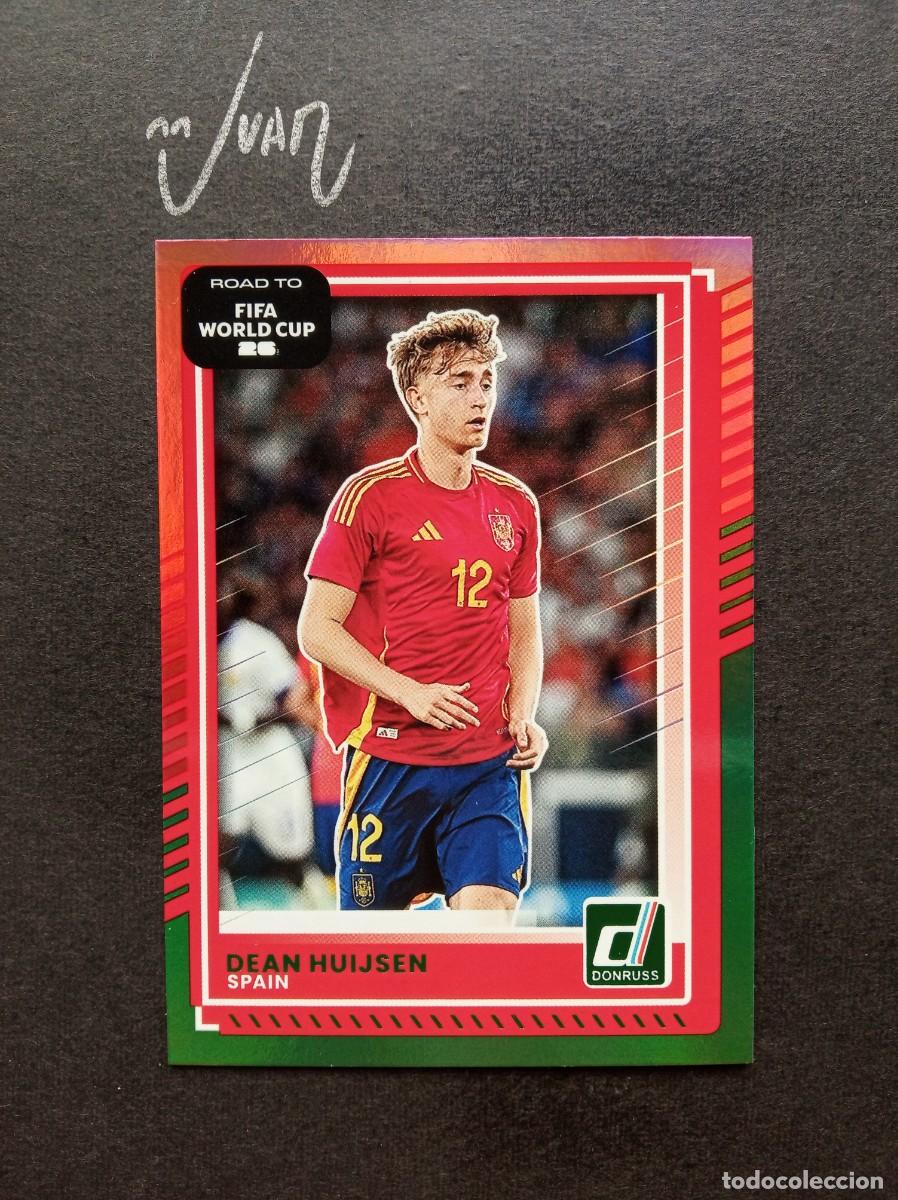 Football Stickers: 9 PARALELA RED & GREEN HUIJSEN ESPA&Ntilde;A REAL MADRID ⚽ PANINI &reg; DONRUSS ROAD FIFA WORLD CUP 2026 25 26