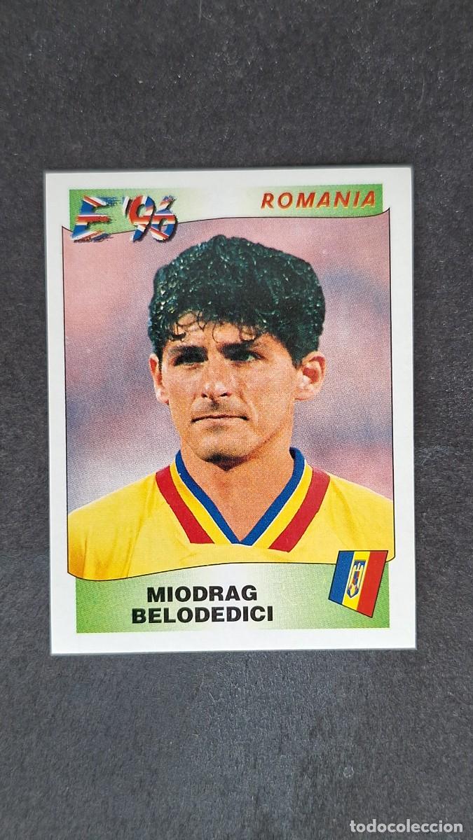 Fu&szlig;ball-Sticker: L2 MIODRAG BELODEDICI SELECCION RUMANIA 159 EUROCOPA 1996 EURO 96 PANINI NUNCA PEGADO SIN PEGAR
