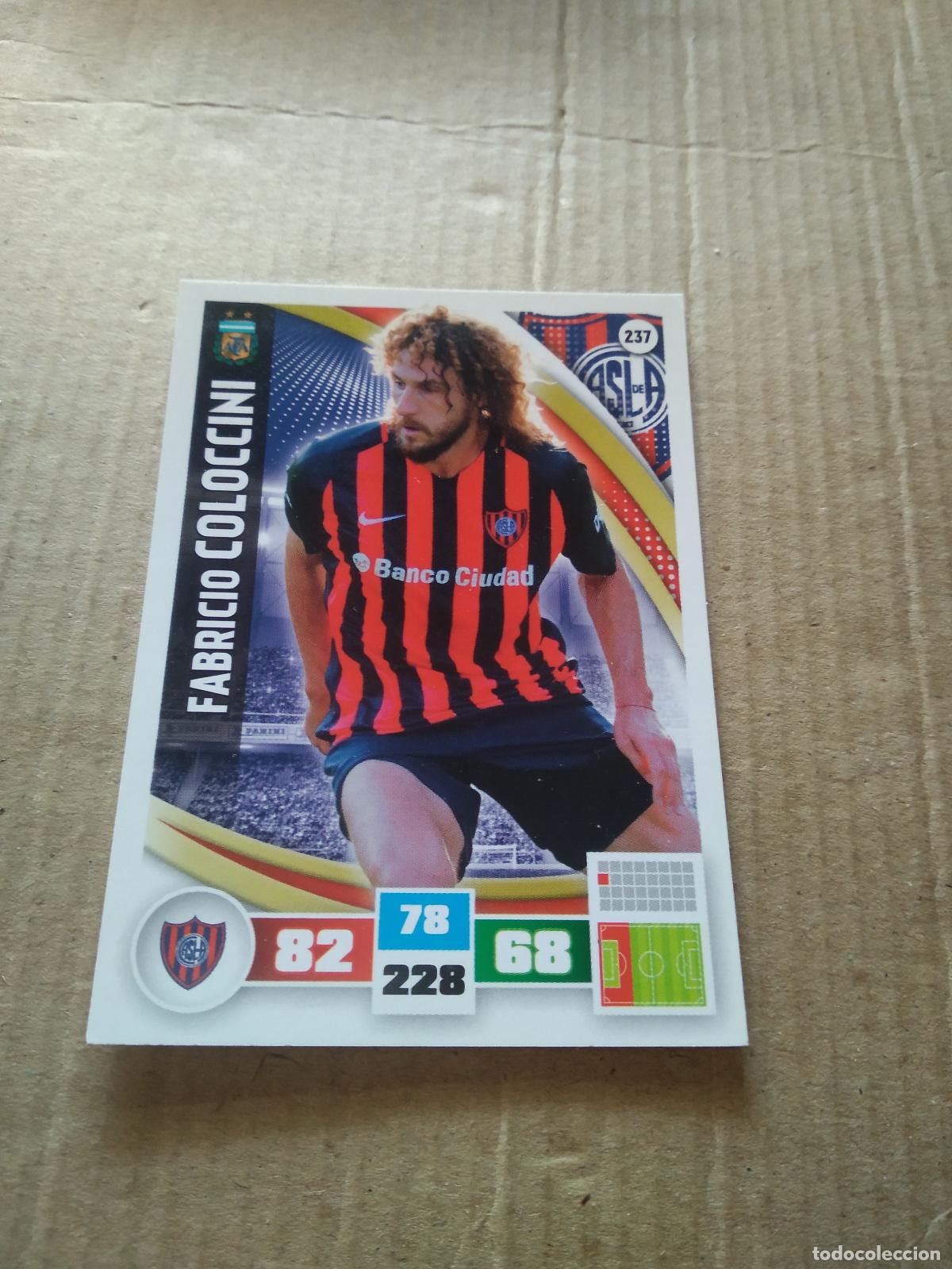 Fu&szlig;ball-Sticker: 237 COLOCCINI SAN LORENZO CROMO FUTBOL ARGENTINO PANINI LIGA ARGENTINA 2017 ADRENALYN