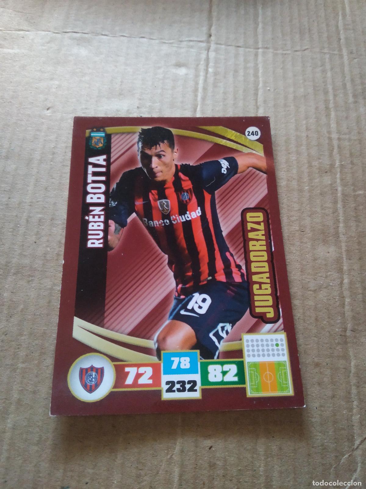 Fu&szlig;ball-Sticker: 240 RUBEN BOTTA SAN LORENZO CROMO FUTBOL ARGENTINO PANINI LIGA ARGENTINA 2017 ADRENALYN