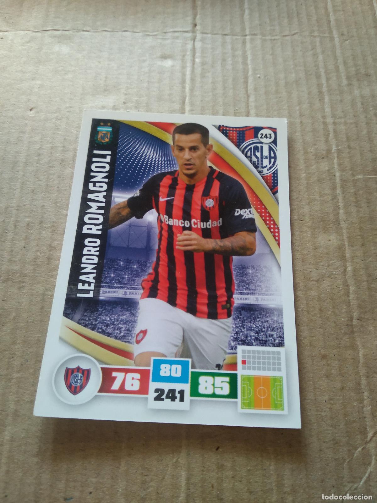 Fu&szlig;ball-Sticker: 243 LEANDRO ROMAGNOLI SAN LORENZO CROMO FUTBOL ARGENTINO PANINI LIGA ARGENTINA 2017 ADRENALYN