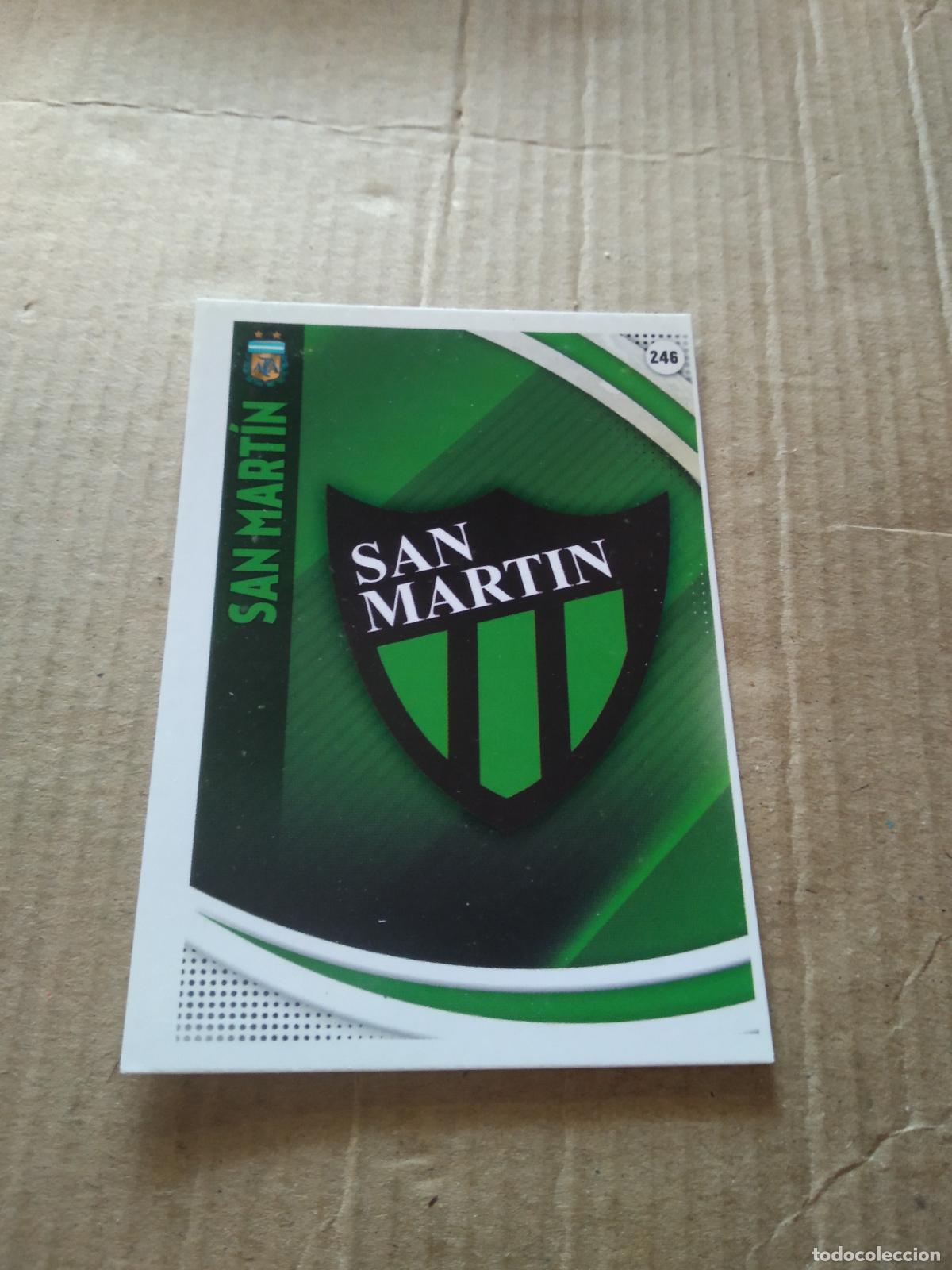 Fu&szlig;ball-Sticker: 246 ESCUDO SAN MARTIN CROMO FUTBOL ARGENTINO PANINI LIGA ARGENTINA 2017 ADRENALYN