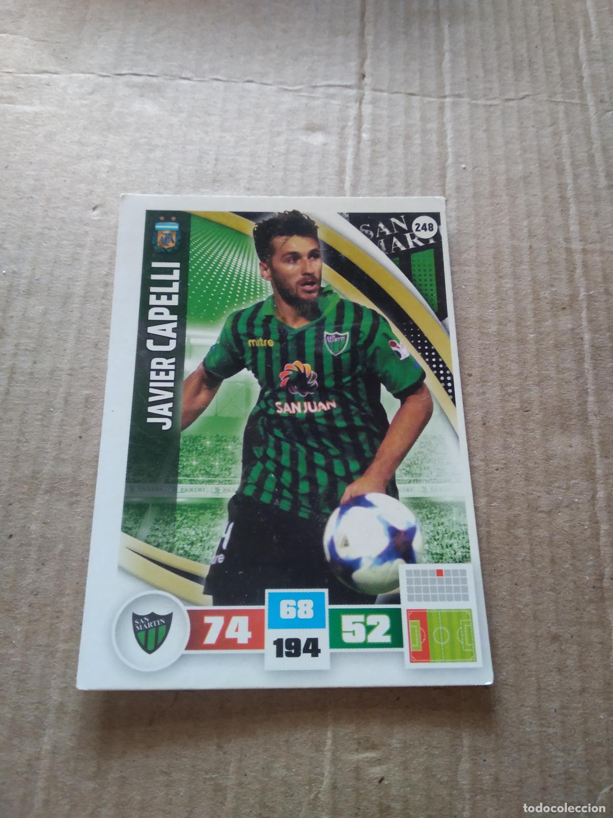 Fu&szlig;ball-Sticker: 248 JAVIER CAPELLI SAN MARTIN CROMO FUTBOL ARGENTINO PANINI LIGA ARGENTINA 2017 ADRENALYN