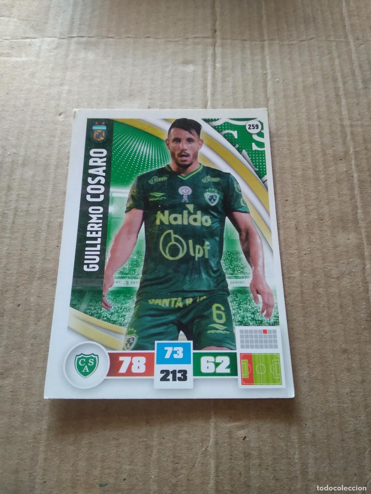 Football Stickers: 259 GUILLERMO COSARO SARMIENTO CROMO FUTBOL ARGENTINO PANINI LIGA ARGENTINA 2017 ADRENALYN