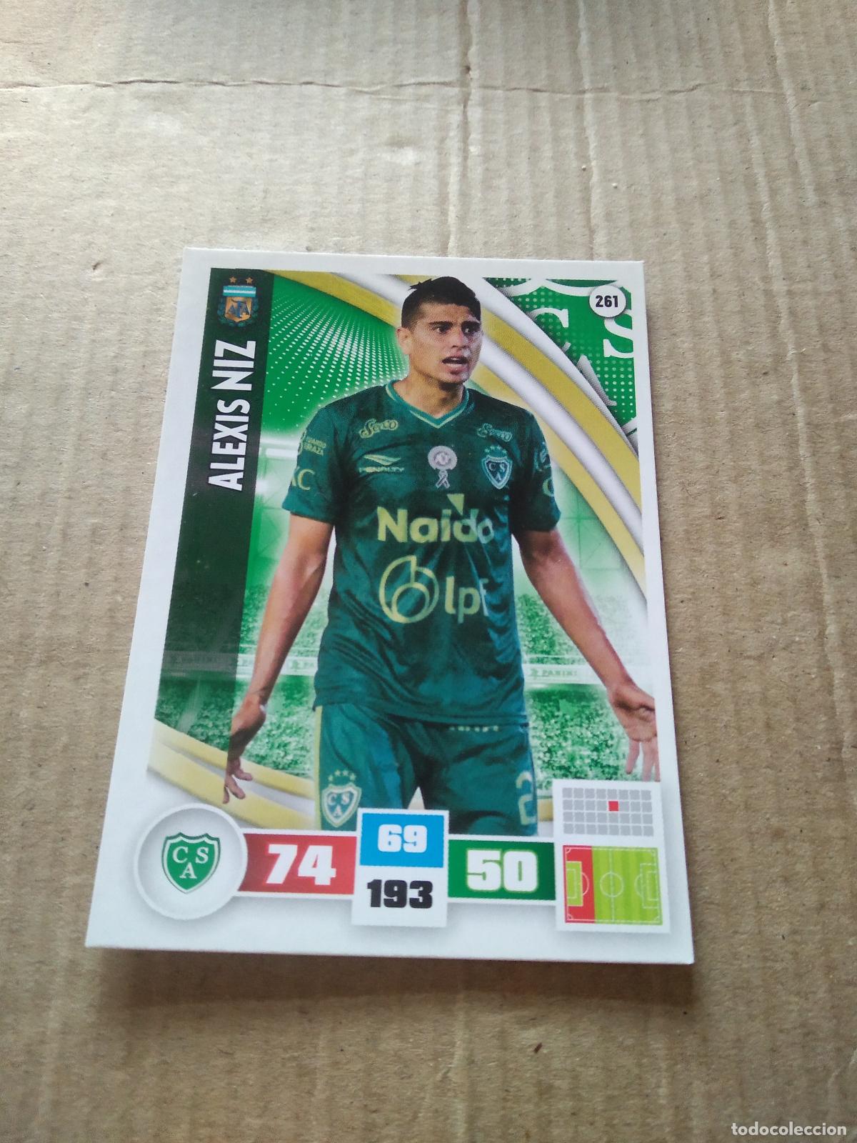 Football Stickers: 261 ALEXIS NIZ SARMIENTO CROMO FUTBOL ARGENTINO PANINI LIGA ARGENTINA 2017 ADRENALYN