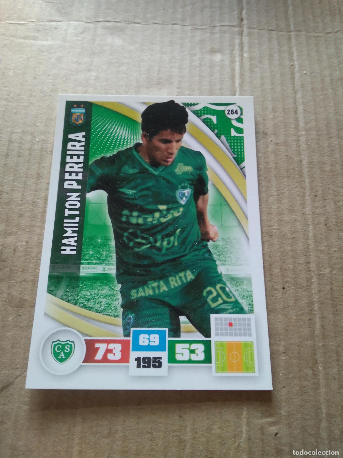 Football Stickers: 264 HAMILTON PEREIRA SARMIENTO CROMO FUTBOL ARGENTINO PANINI LIGA ARGENTINA 2017 ADRENALYN