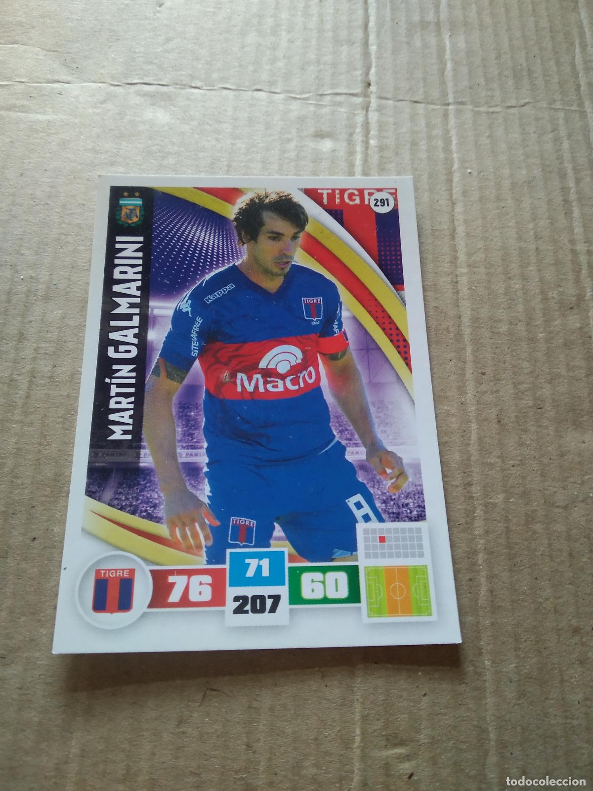 Fu&szlig;ball-Sticker: 291 MARTIN GALMARINI TIGRE CROMO FUTBOL ARGENTINO PANINI LIGA ARGENTINA 2017 ADRENALYN