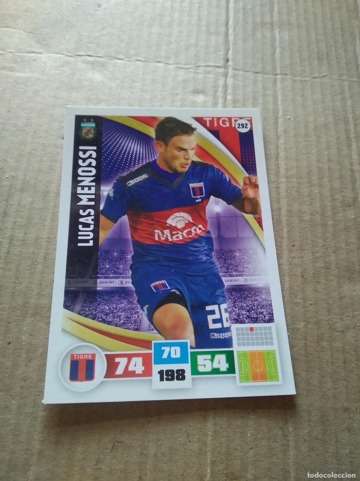 Fu&szlig;ball-Sticker: 292 LUCAS MENOSSI TIGRE CROMO FUTBOL ARGENTINO PANINI LIGA ARGENTINA 2017 ADRENALYN