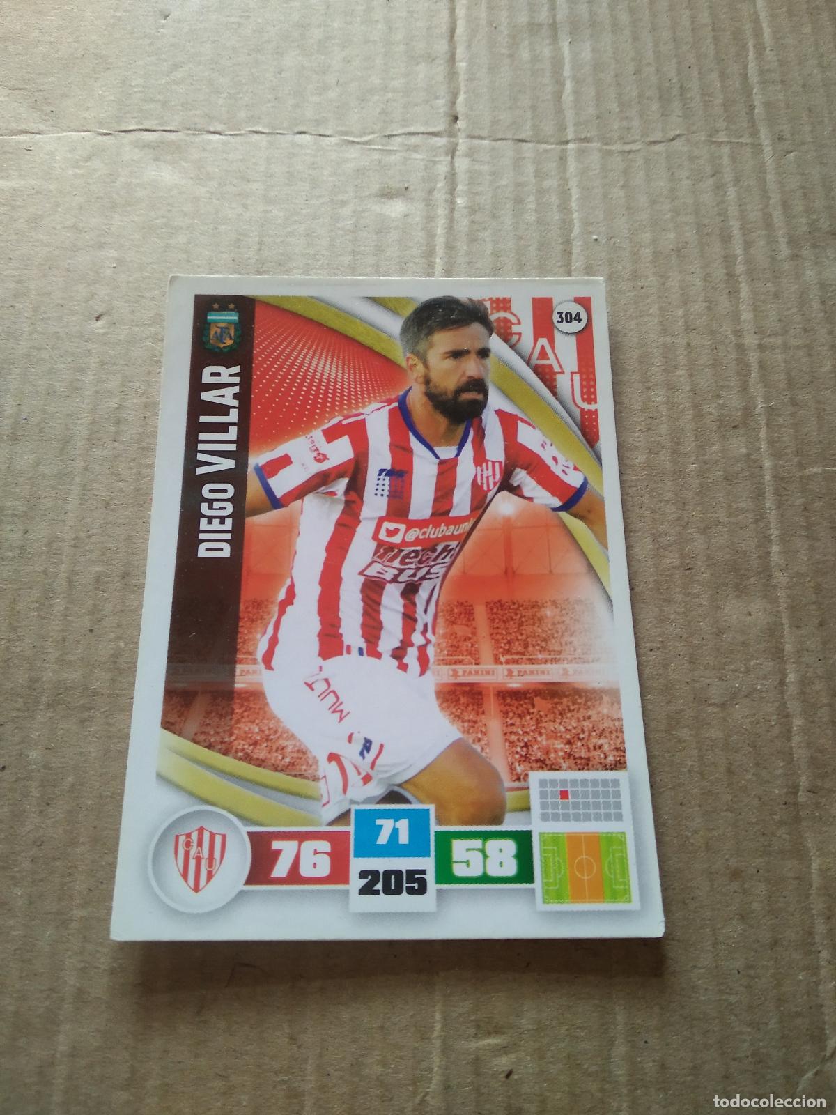 Cartes &agrave; collectionner de Football: 304 DIEGO VILLAR UNION CROMO FUTBOL ARGENTINO PANINI LIGA ARGENTINA 2017 ADRENALYN
