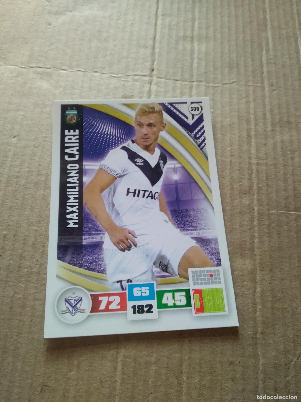 Cartes &agrave; collectionner de Football: 308 MAXIMILIANO CAIRE VELEZ CROMO FUTBOL ARGENTINO PANINI LIGA ARGENTINA 2017 ADRENALYN