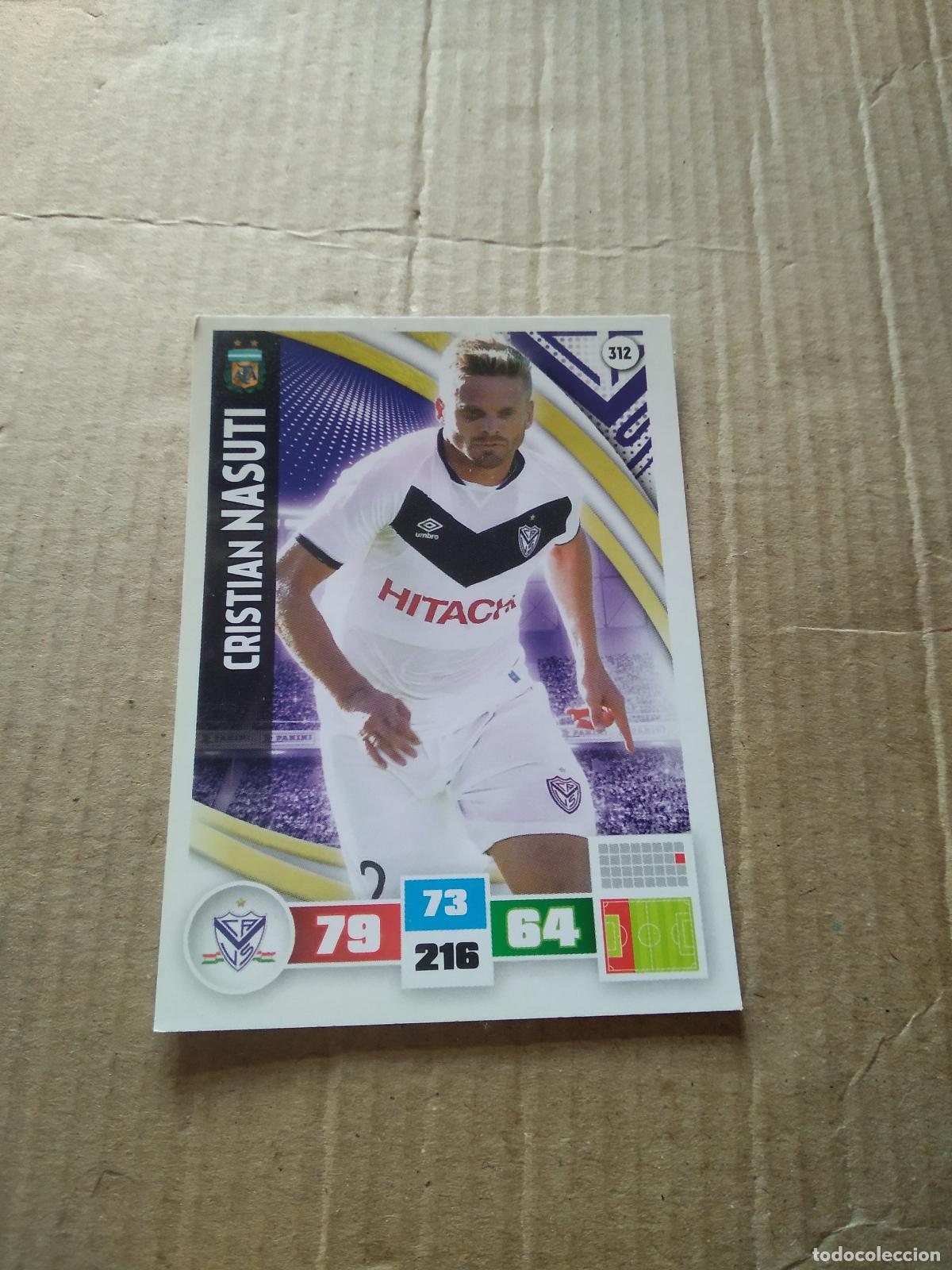 Cartes &agrave; collectionner de Football: 312 CRISTIAN NASUTI VELEZ CROMO FUTBOL ARGENTINO PANINI LIGA ARGENTINA 2017 ADRENALYN