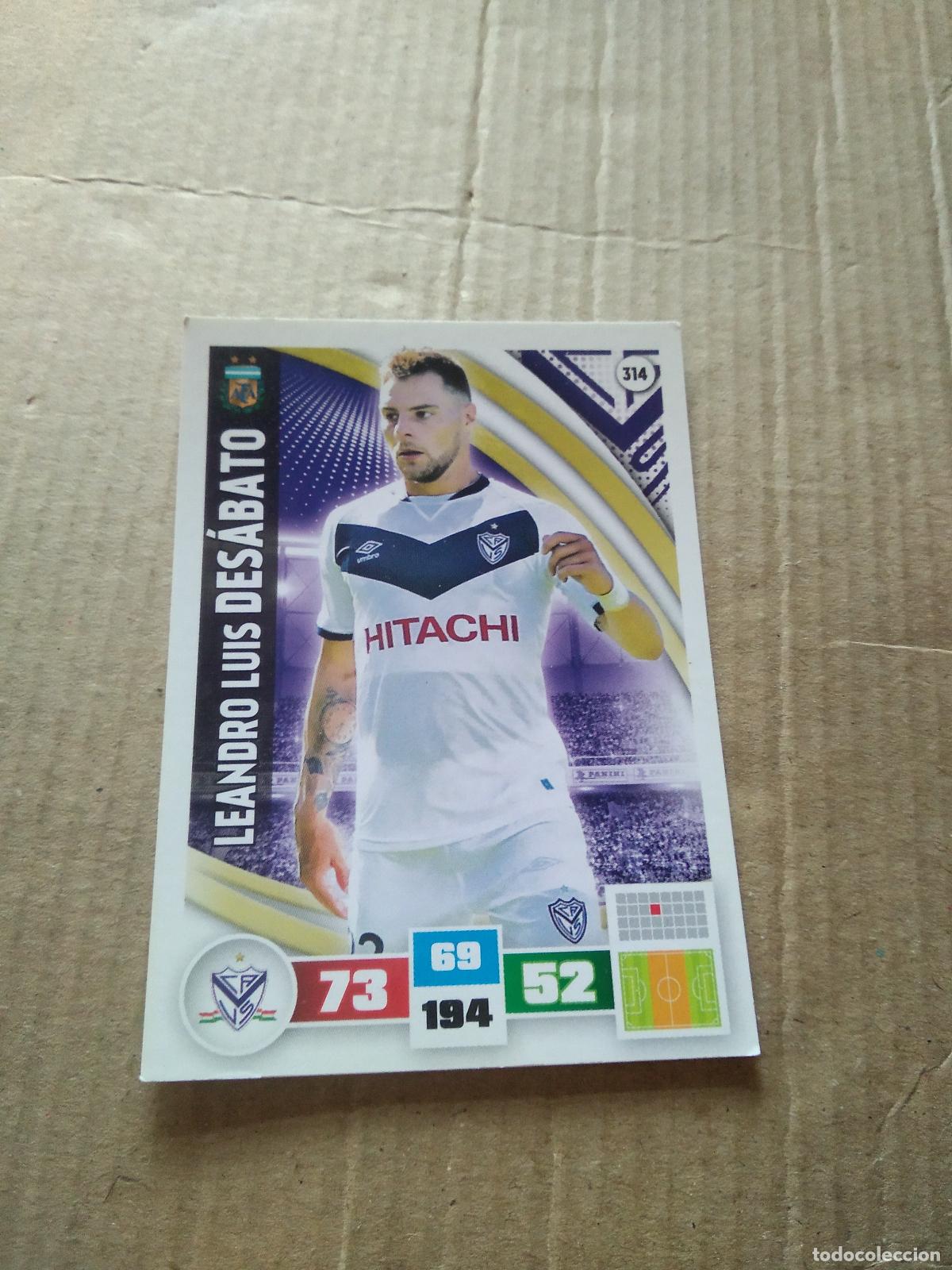 Cartes &agrave; collectionner de Football: 314 LEANDRO LUIS DESABATO VELEZ CROMO FUTBOL ARGENTINO PANINI LIGA ARGENTINA 2017 ADRENALYN
