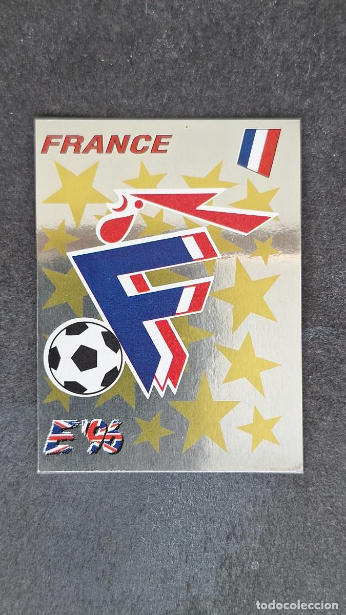 Cromos de F&uacute;tbol: L2 ESCUDO SELECCION FRANCIA 175 EUROCOPA 1996 EURO 96 PANINI NUNCA PEGADO SIN PEGAR