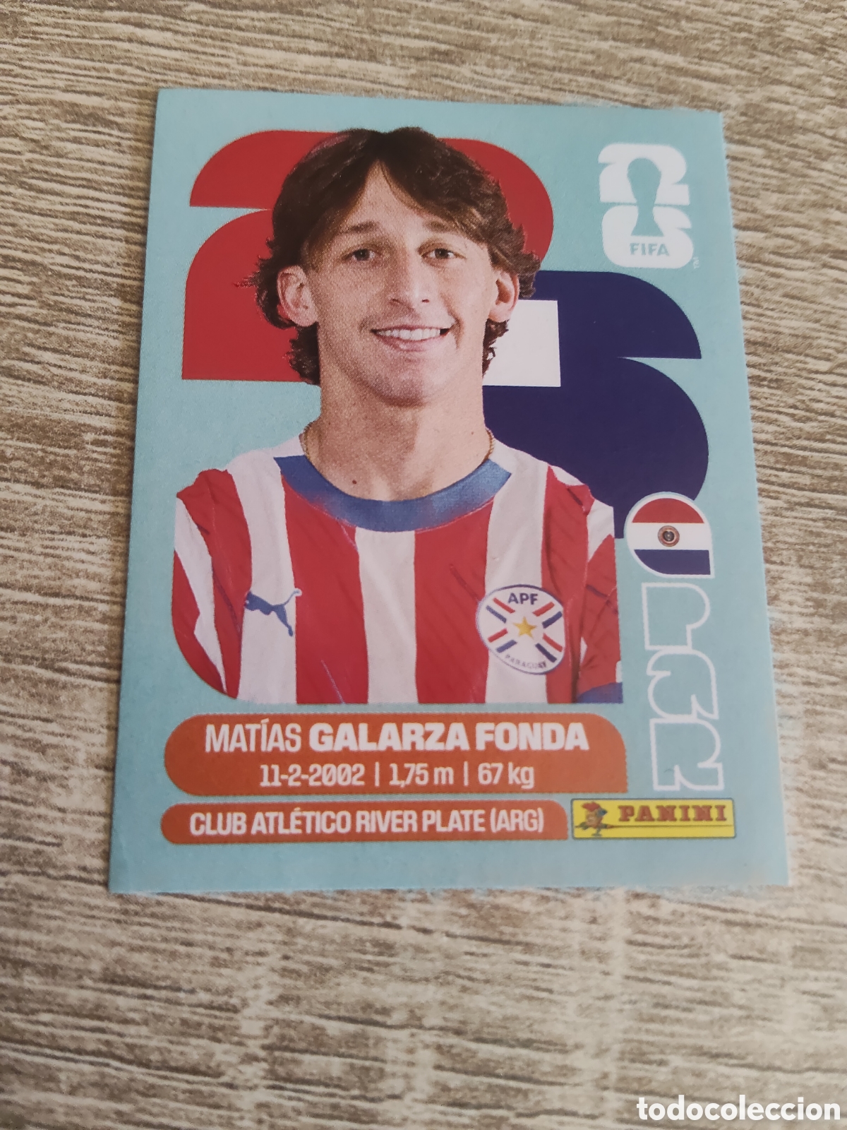 Cromos de F&uacute;tbol: Panini mundial 2026 PAR 14 Mat&iacute;as Galarza Fonda Paraguay